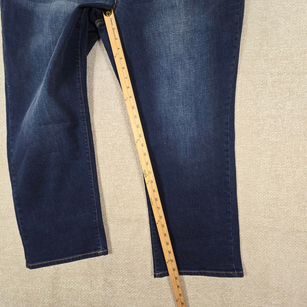 Mutual Weave Mens The Athletic Fit Tapered Leg Jeans 46x29 Indigo Dark NWT - Picture 9 of 11
